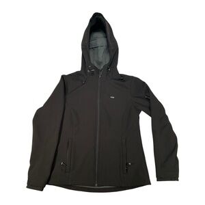 33,000ft Men's Hooded Softshell Jacket Waterproof Lightweight Insulated Windb...